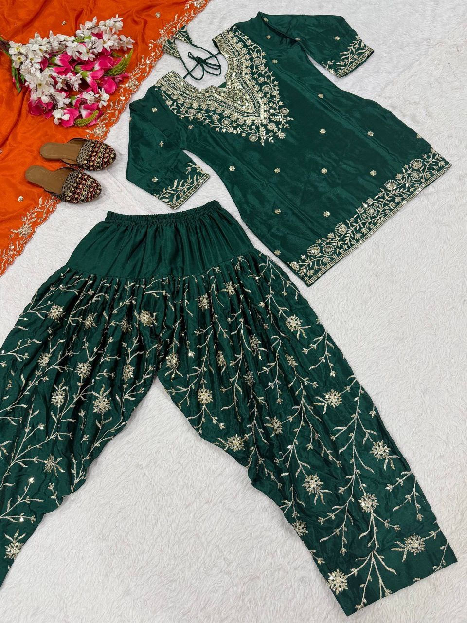 Beautiful green salwar suit