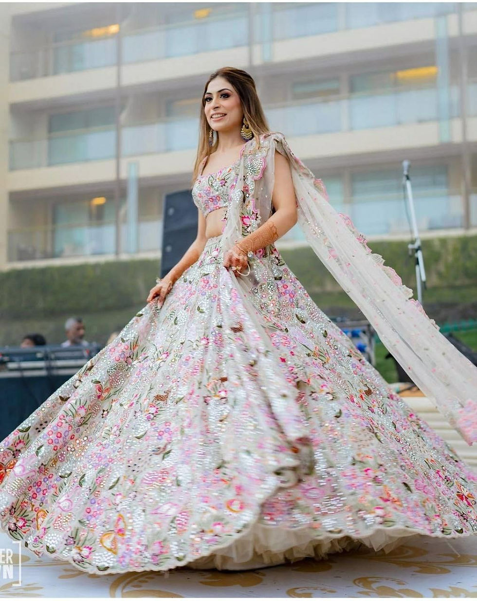 Premium partywear lehenga with high quality embroidery work