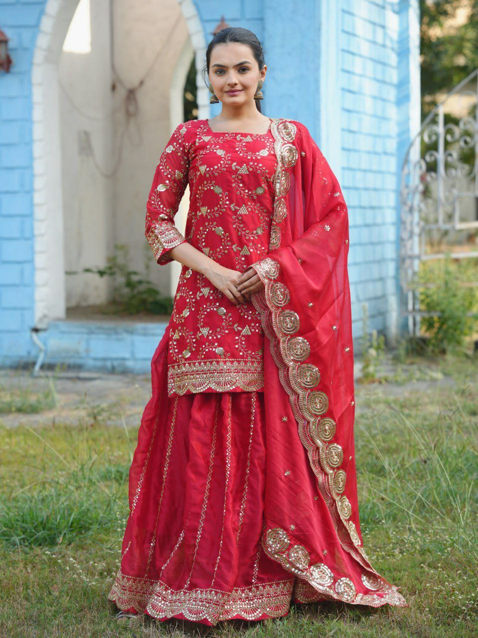 Partywear Shrara suit