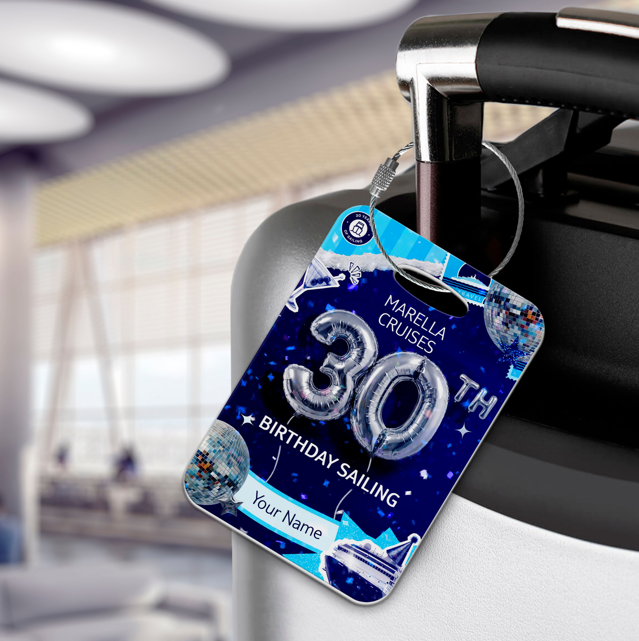 Marella Cruises 30th Birthday Luggage Tag
