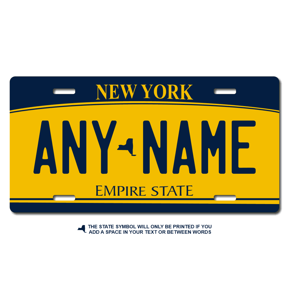 New York License Plate