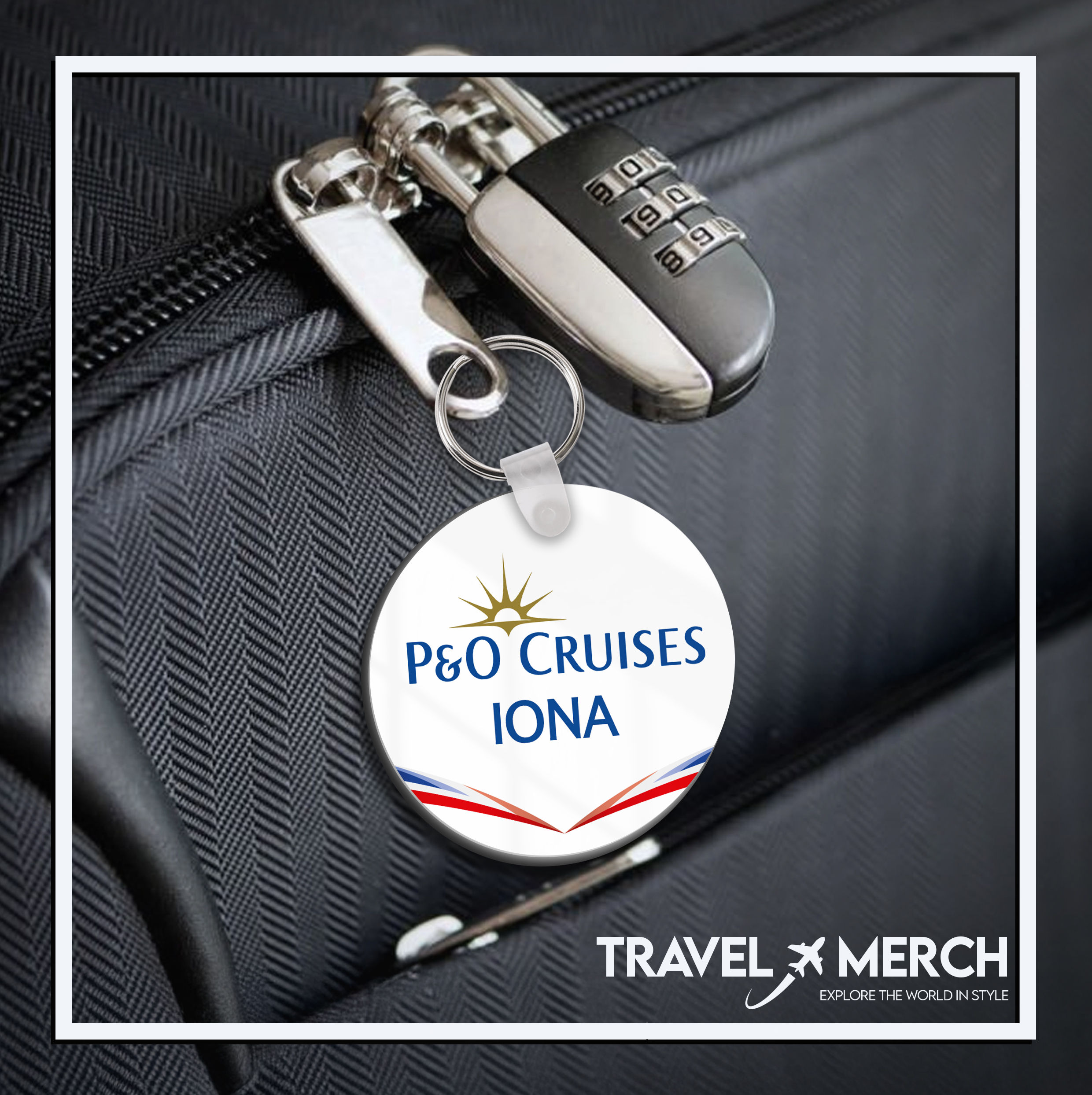 PO Cruises Iona Keyring Bag Tag