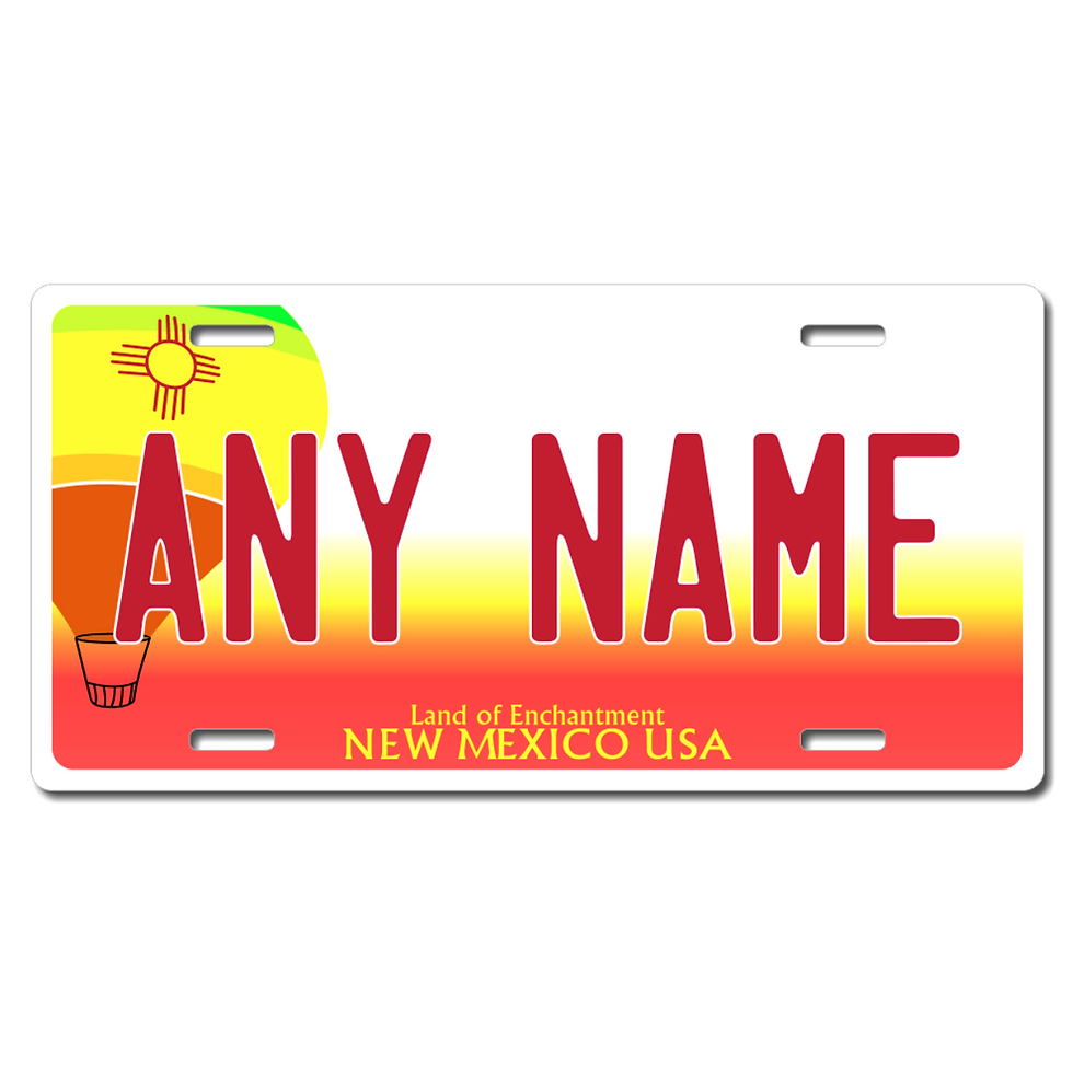 New Mexico v2 License Plate