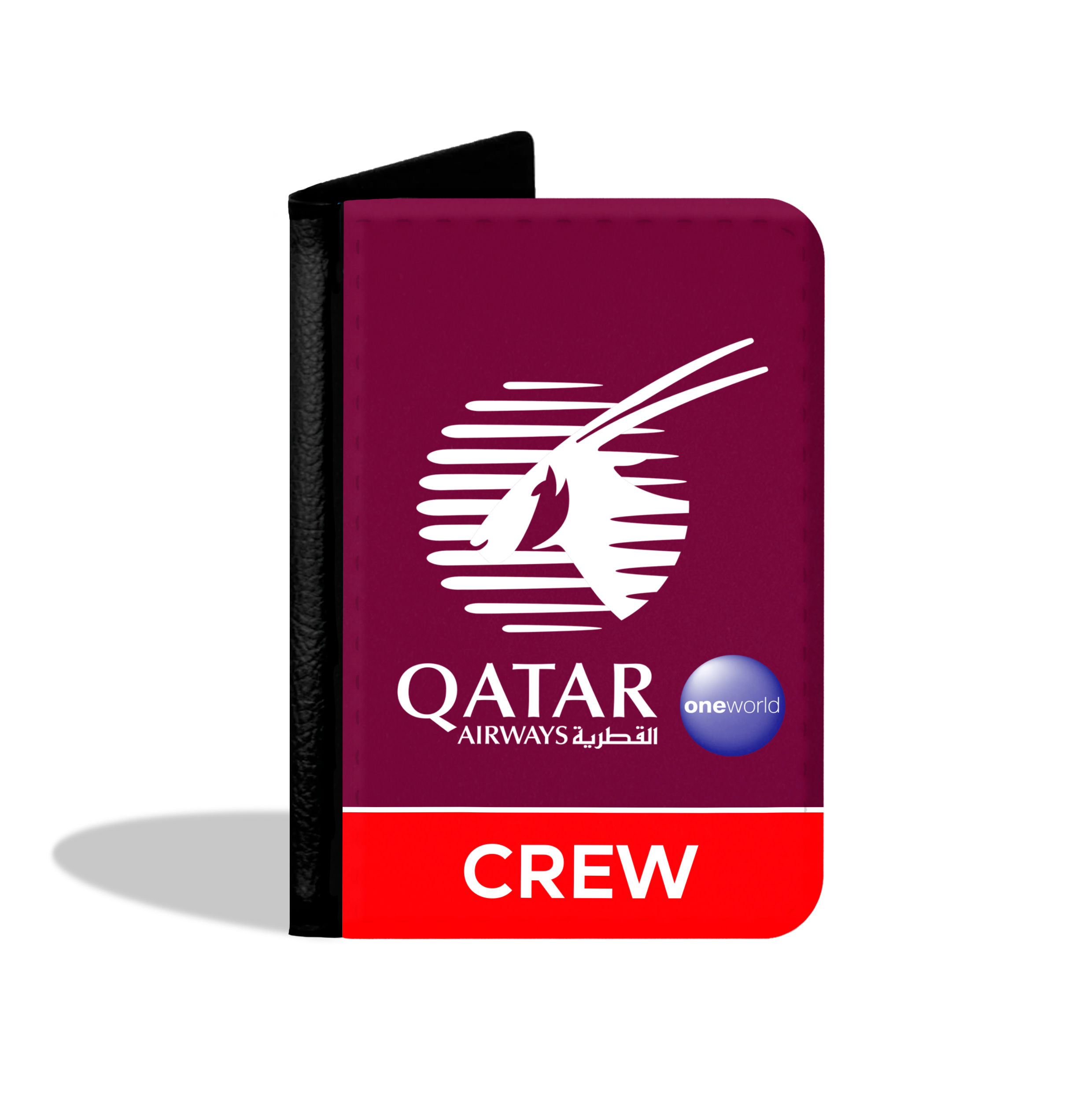 Qatar Red Crew Passport Cover