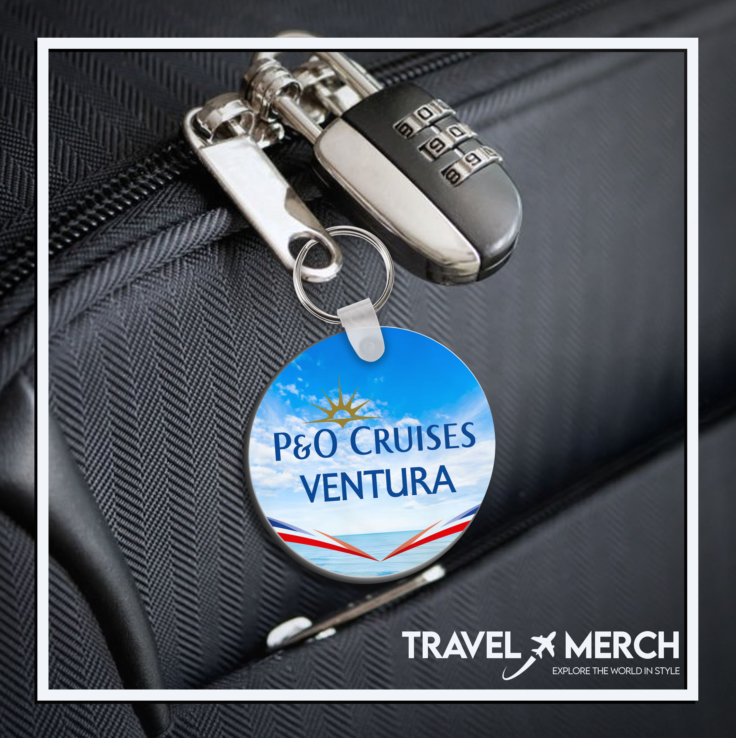 PO Cruises Ventura Sky Keyring Bag Tag