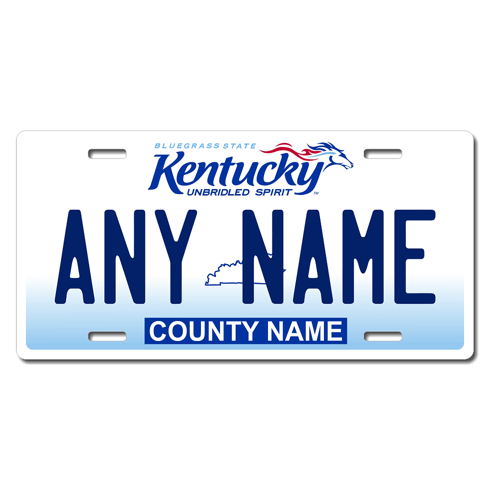 Kentucky V2 License Plate