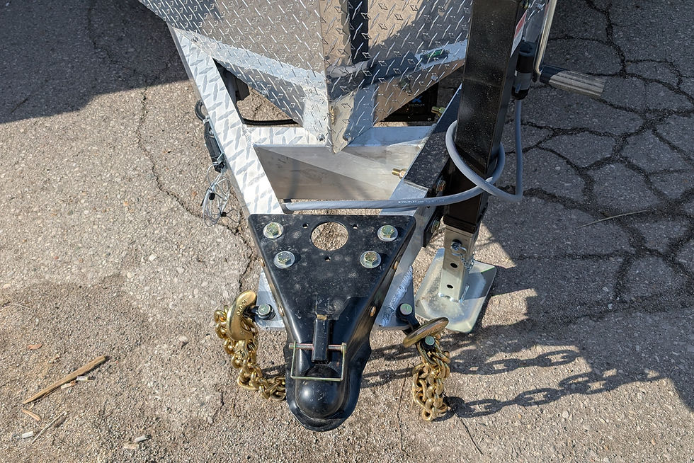 Thumbnail: Aluminum a-frame of cargo trailer