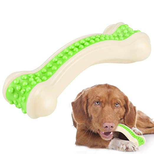 Foodie Puppies Interactive Non-Toxic Soft Latex Squeaky Arched Bone for Dogs