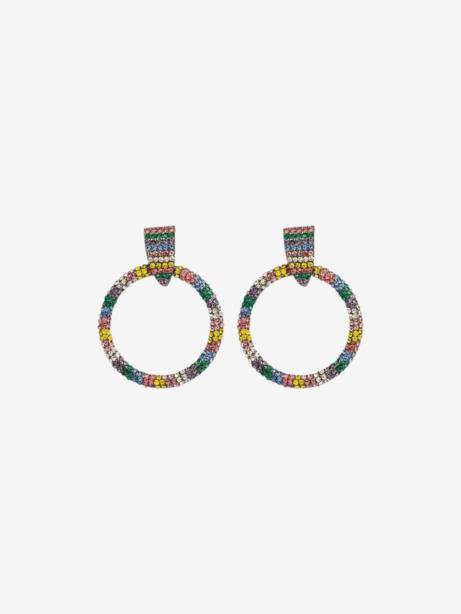 Ashanta Crystal Hoops