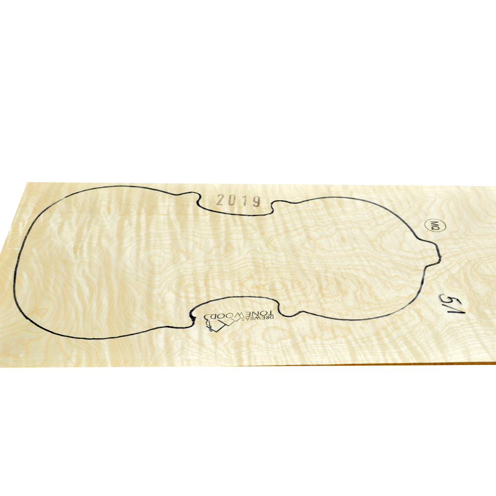 Flamed maple | One Piece Violin set No.51