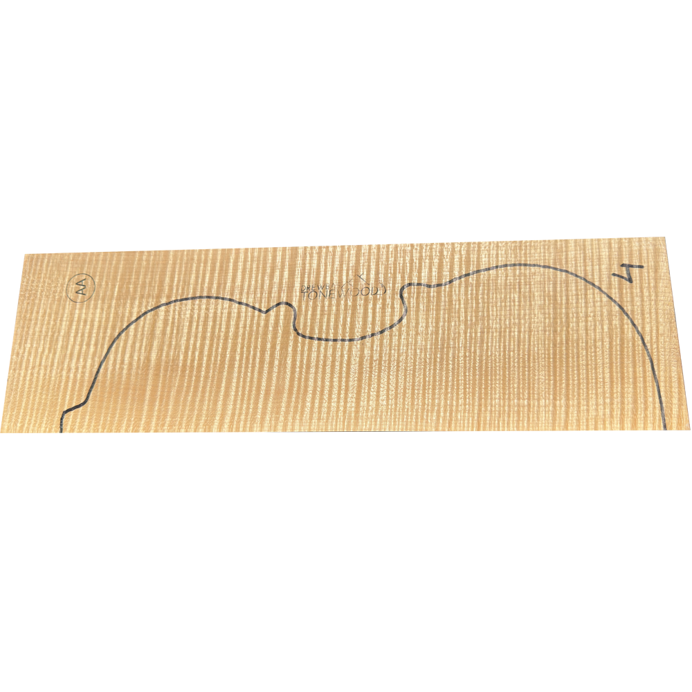 Flamed Maple Violin set No. 04