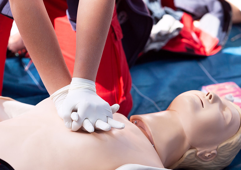 CPR being performed on dummy