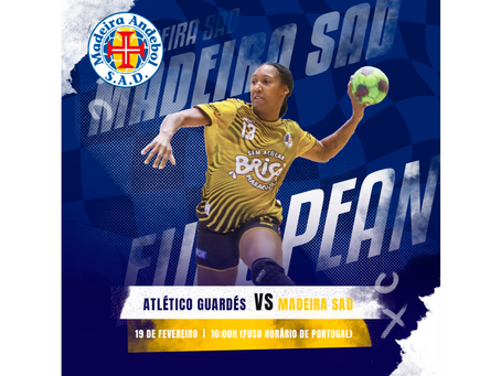 Atlético Guardés defronta Madeira SAD para a segunda mão dos quartos-de-final da taça europeia EHF
