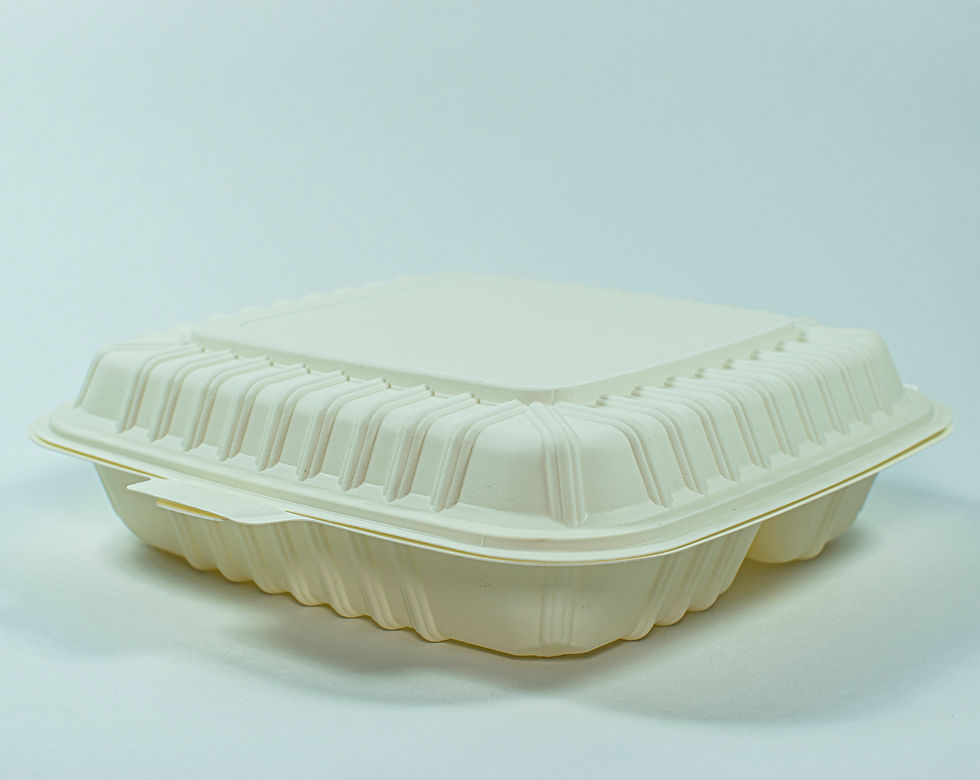 Miniatura: Contenedor 3 Divisiones Mediano Biodegradable Interecologicas 22cm*6cm