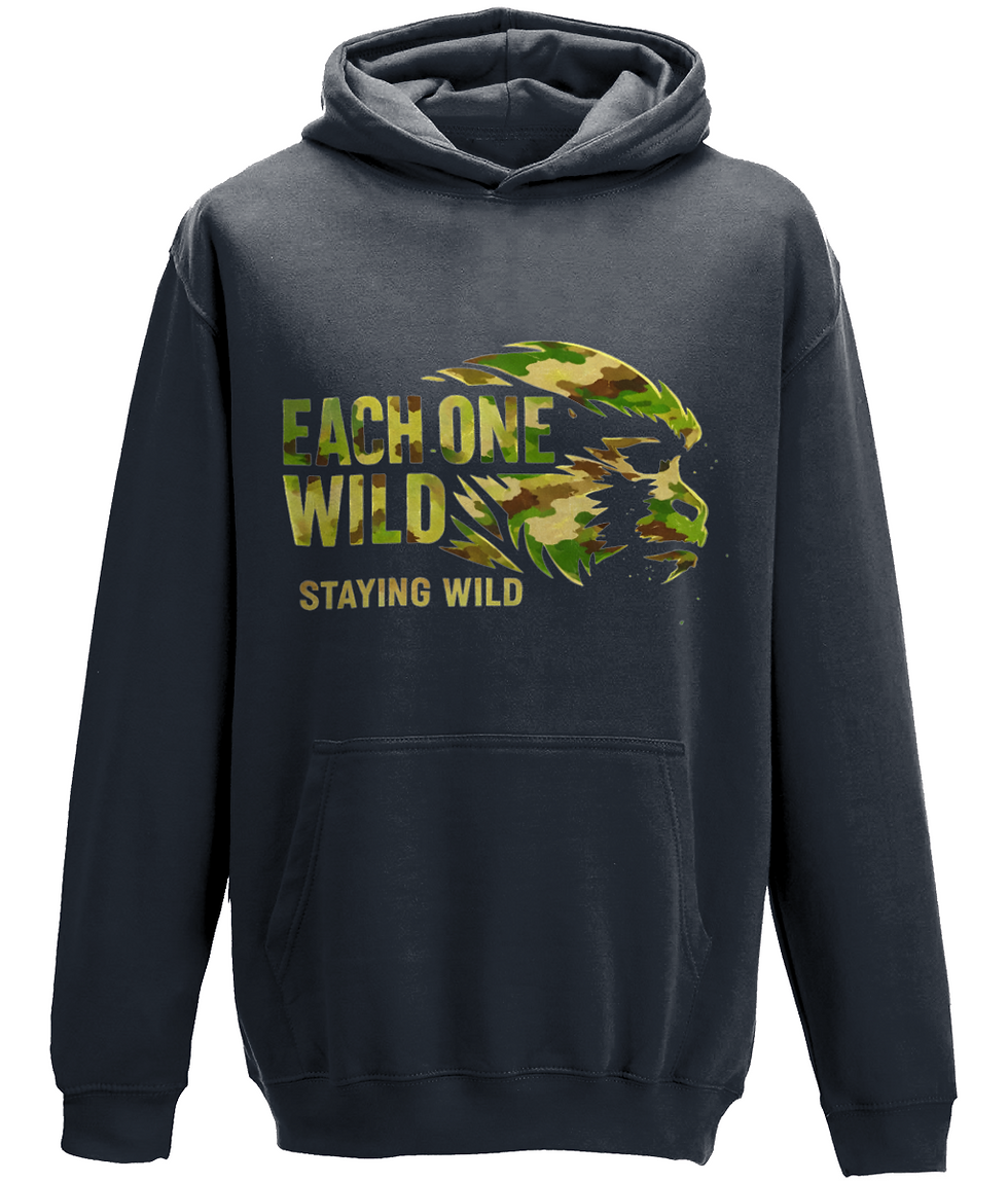 Thumbnail: EOW Kids Hoodie – Staying Wild (Camo)