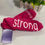 Thumbnail: Notes to self positive affirmation socks unisex color-Hot Pink/Strong