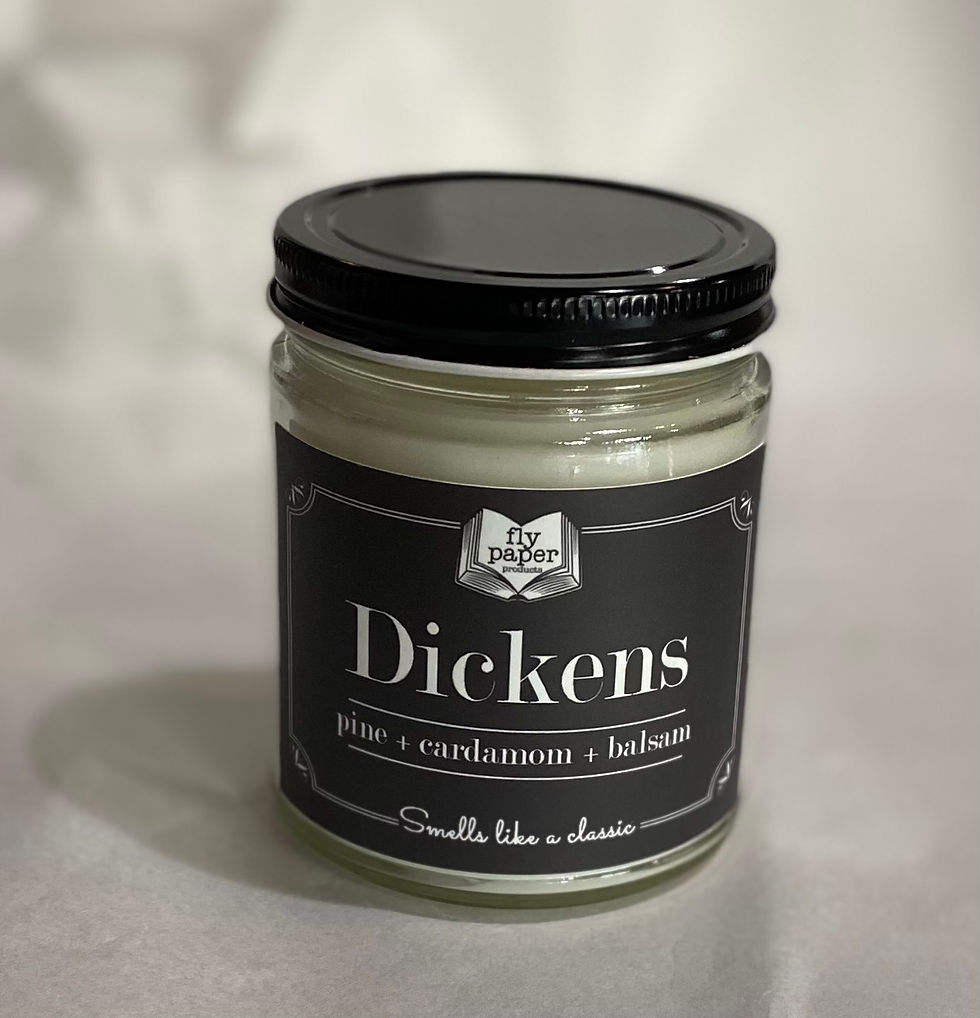 Fly Paper Products 9 oz candle Dickens