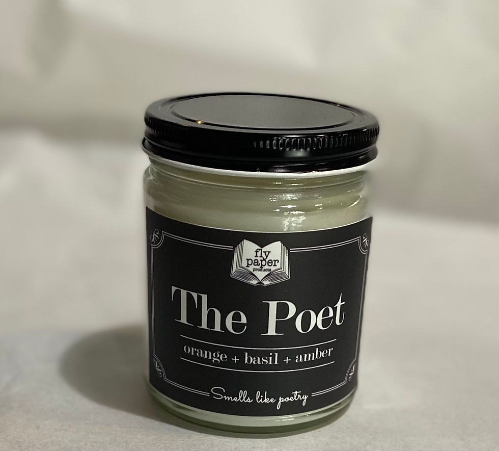 Fly Paper Products 9 oz Candle The Poet