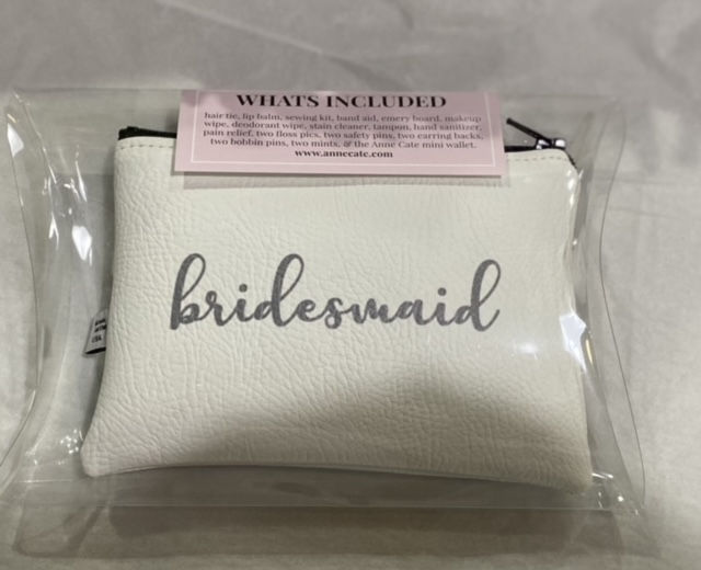 Bridal Party Mini Wallet Emergency kit