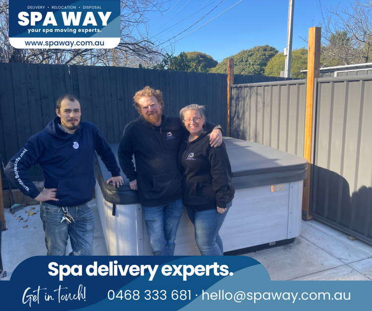 new spa delivery
