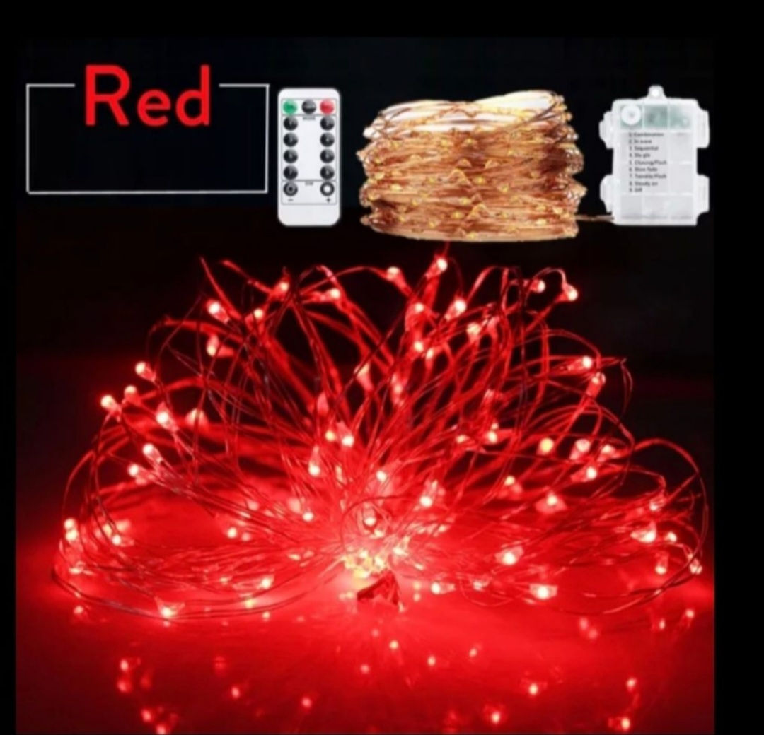 Fairy Lights Battery Powered RED