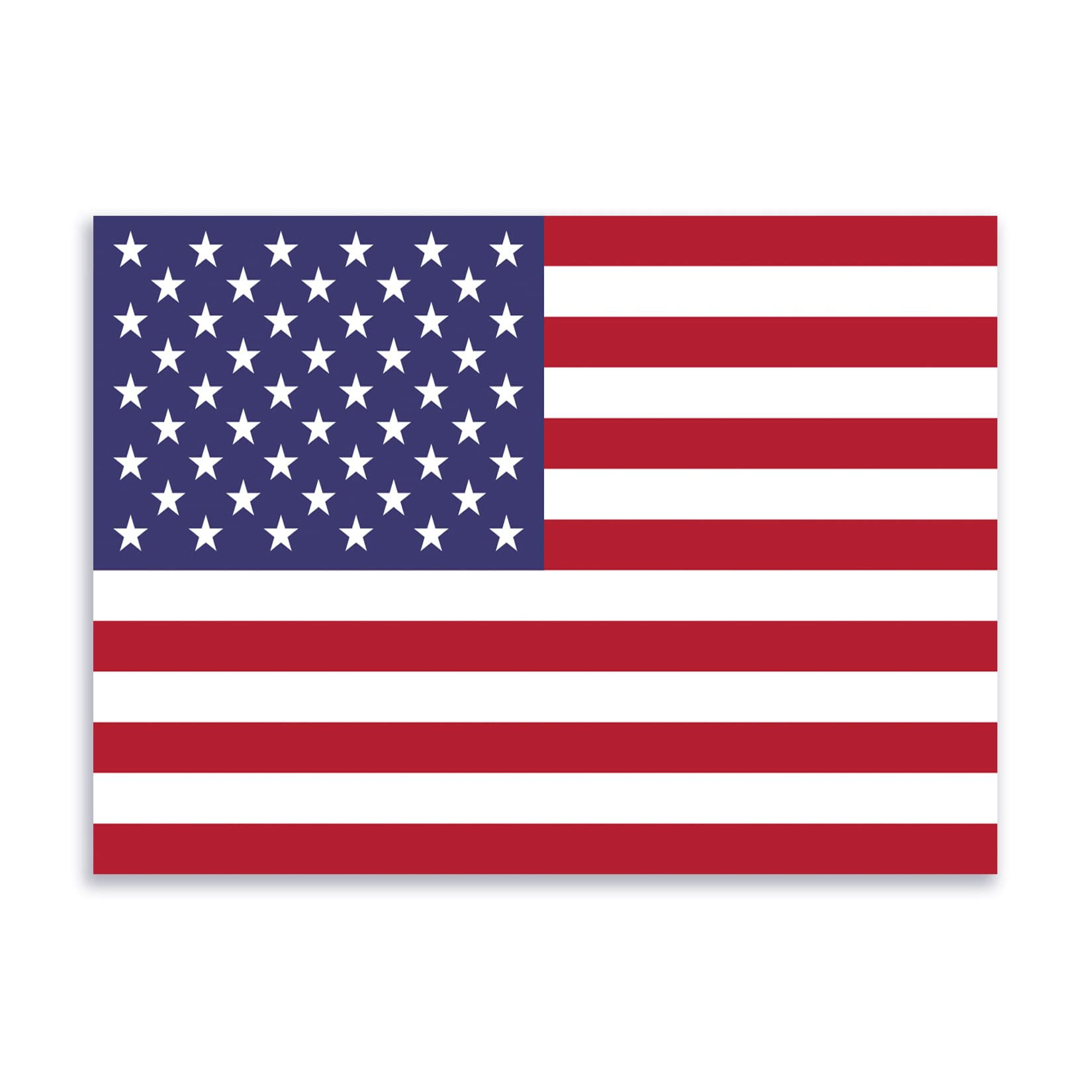 Flag of The United States Sticker Decal Notebook Car Laptop 5.5"x4" (Color)