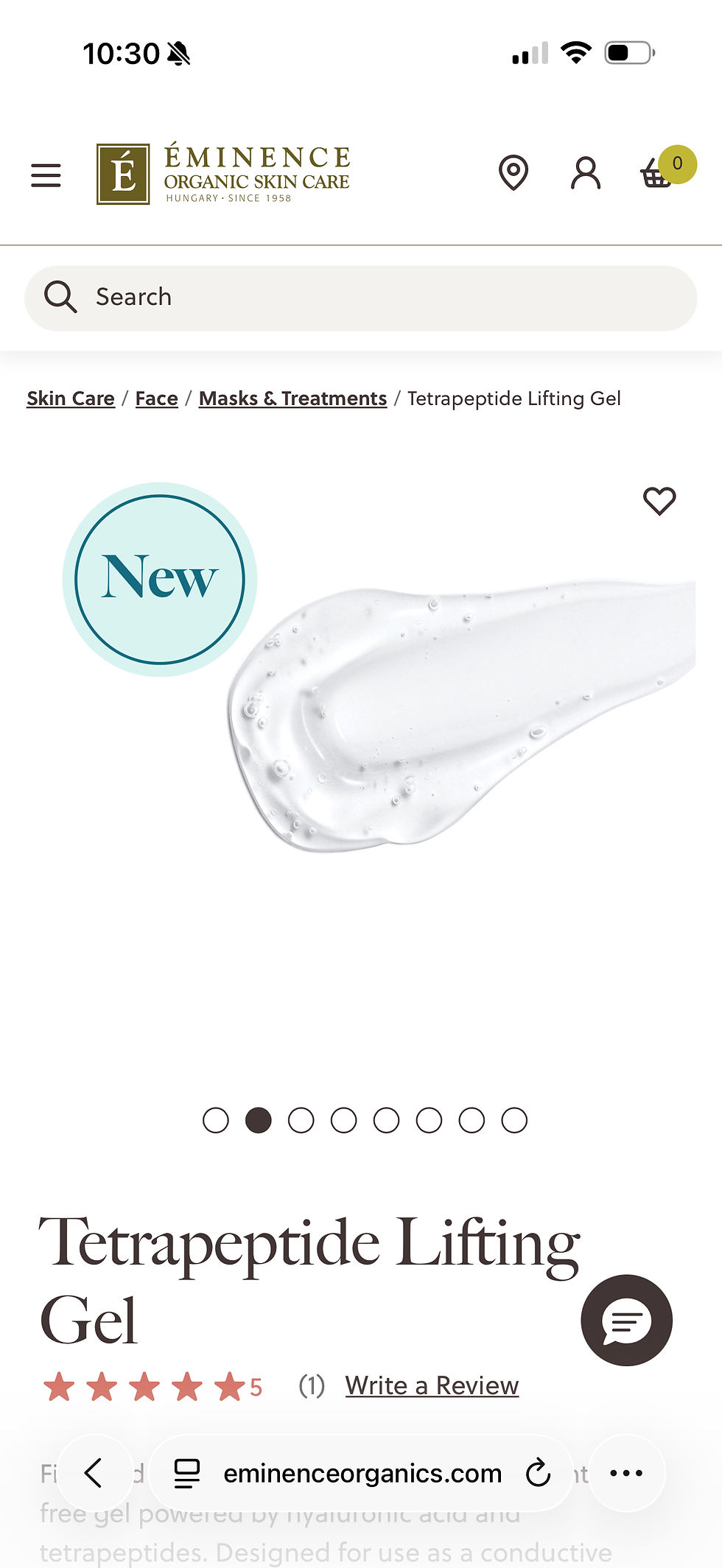 Thumbnail: Tetrapeptide Lifting Gel