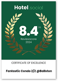 Certificate of Excellence hotel.social