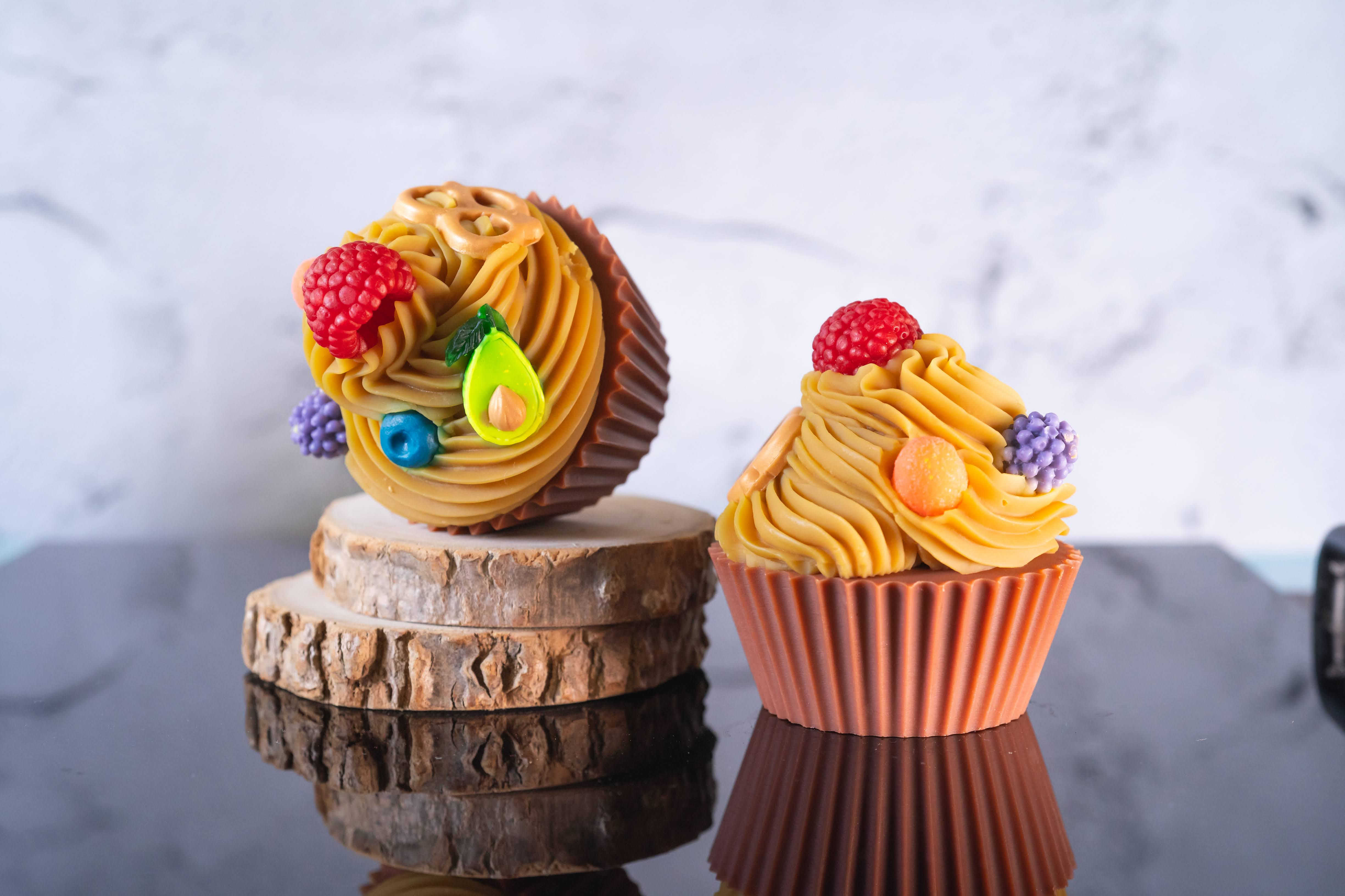 Rose Jam Cupcake Soap