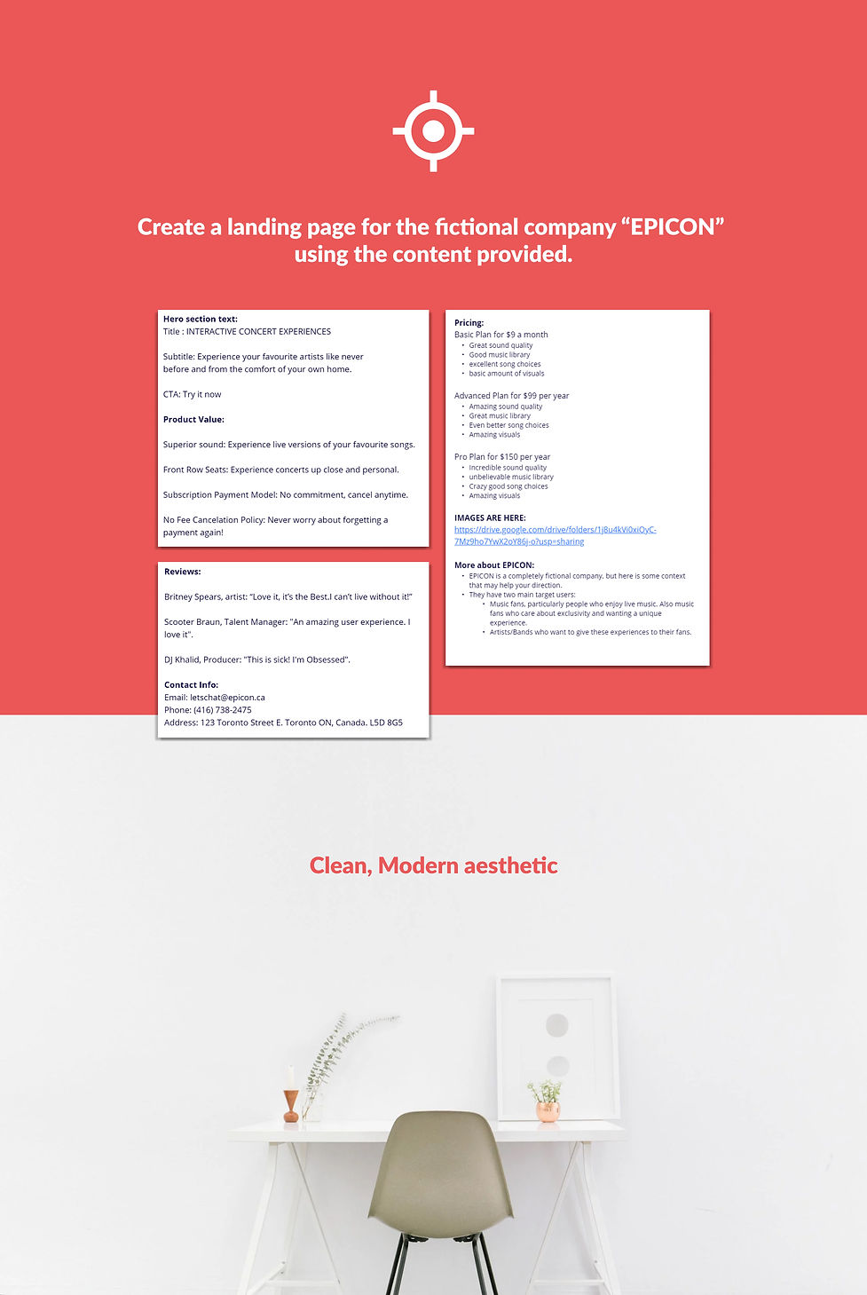 Epicon Landing Page Tone