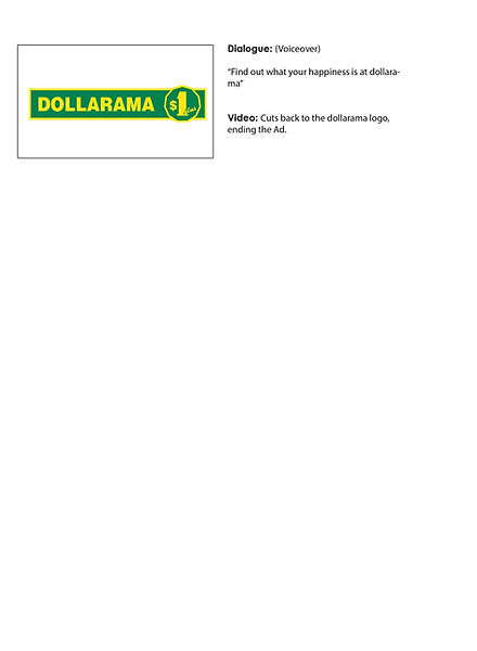 Dollarama TV Ad Storyboard Part 3