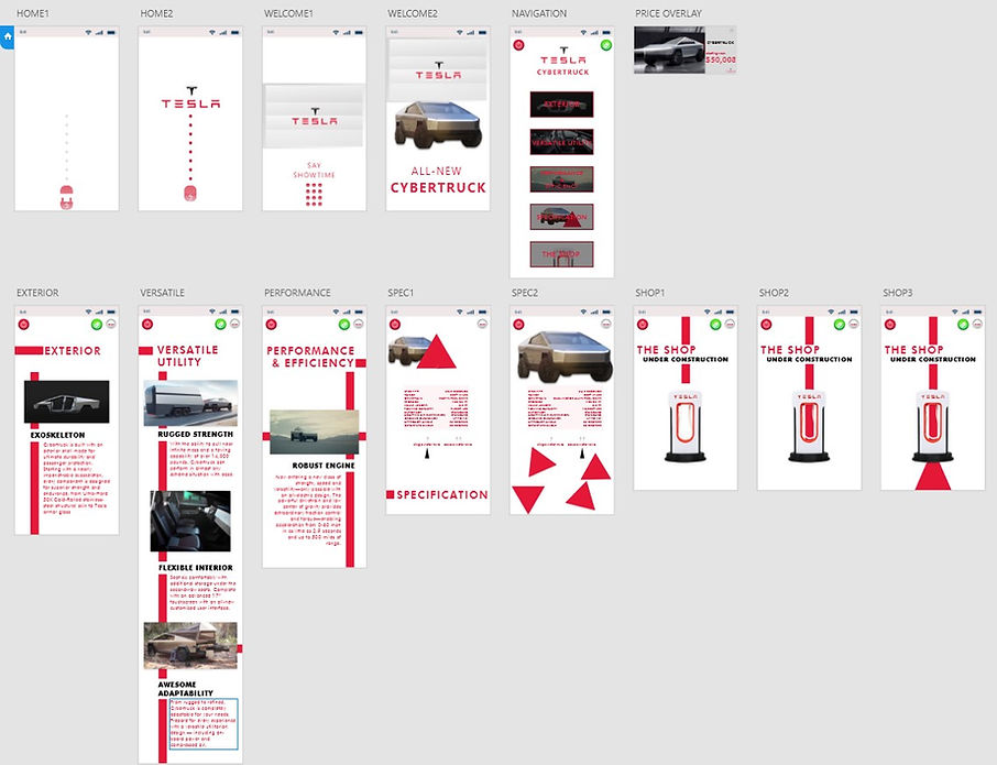Cybertruck App Final Layout
