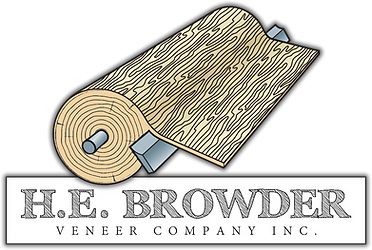 H.E. Browder Veneer Company stacked logo