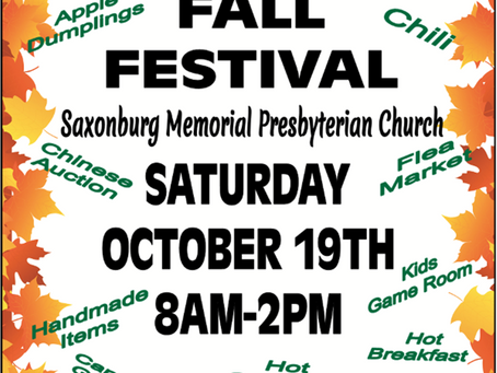 SMPC FALL FESTIVAL - Sat, Oct 19
