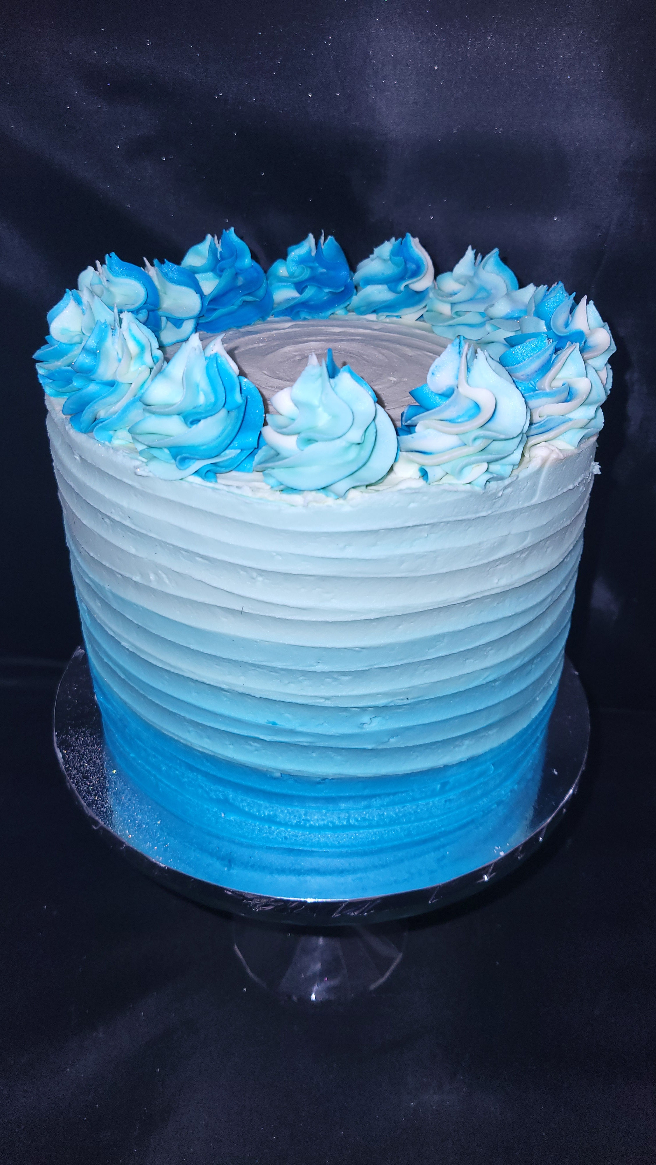 Blue Ombre Cake