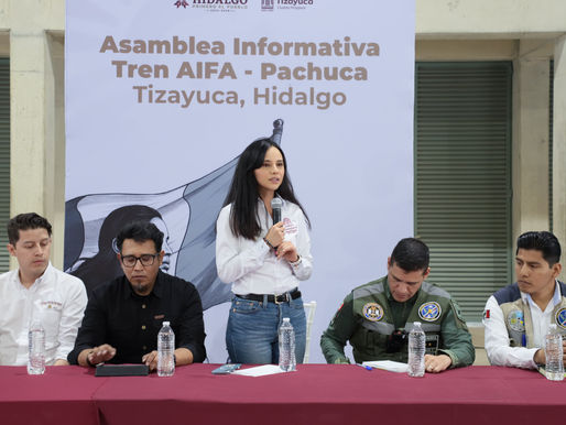 Huitzila contará con paradero en el proyecto del tren de pasajeros AIFA – Pachuca: Gretchen Atilano