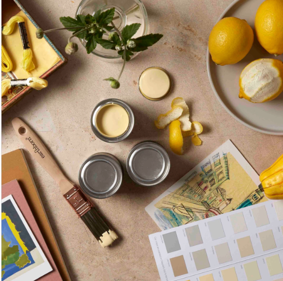 Lemon, the summer paint inspiration . Image @earthbornepaint