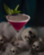 Ambassador Bar's Halloween themed cocktail, Backberry Banshee