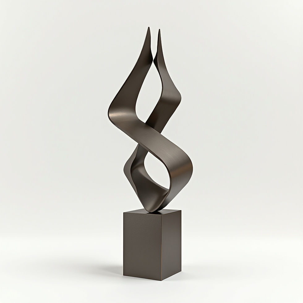 Escultura Geométrica Abstrata