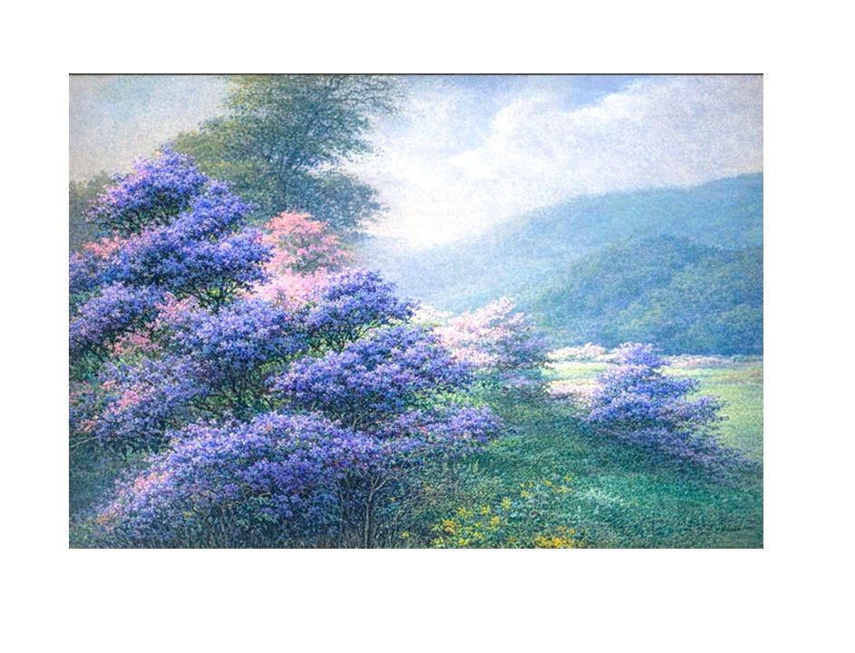 Flower landscape like Georges Pivat