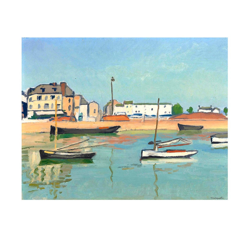 Paint a harbour scene like Albert Marquet