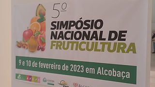 Cartaz do 5º Simpósio Nacional de Fruticultura, em Alcobaça