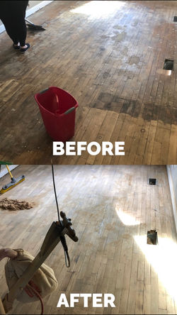House 1 Before/After Sanding