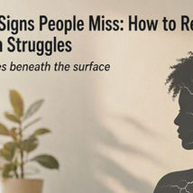 Profile silhouette of a person with glowing, internal branch-like lines across their chest symbolizing silent mental health struggles.