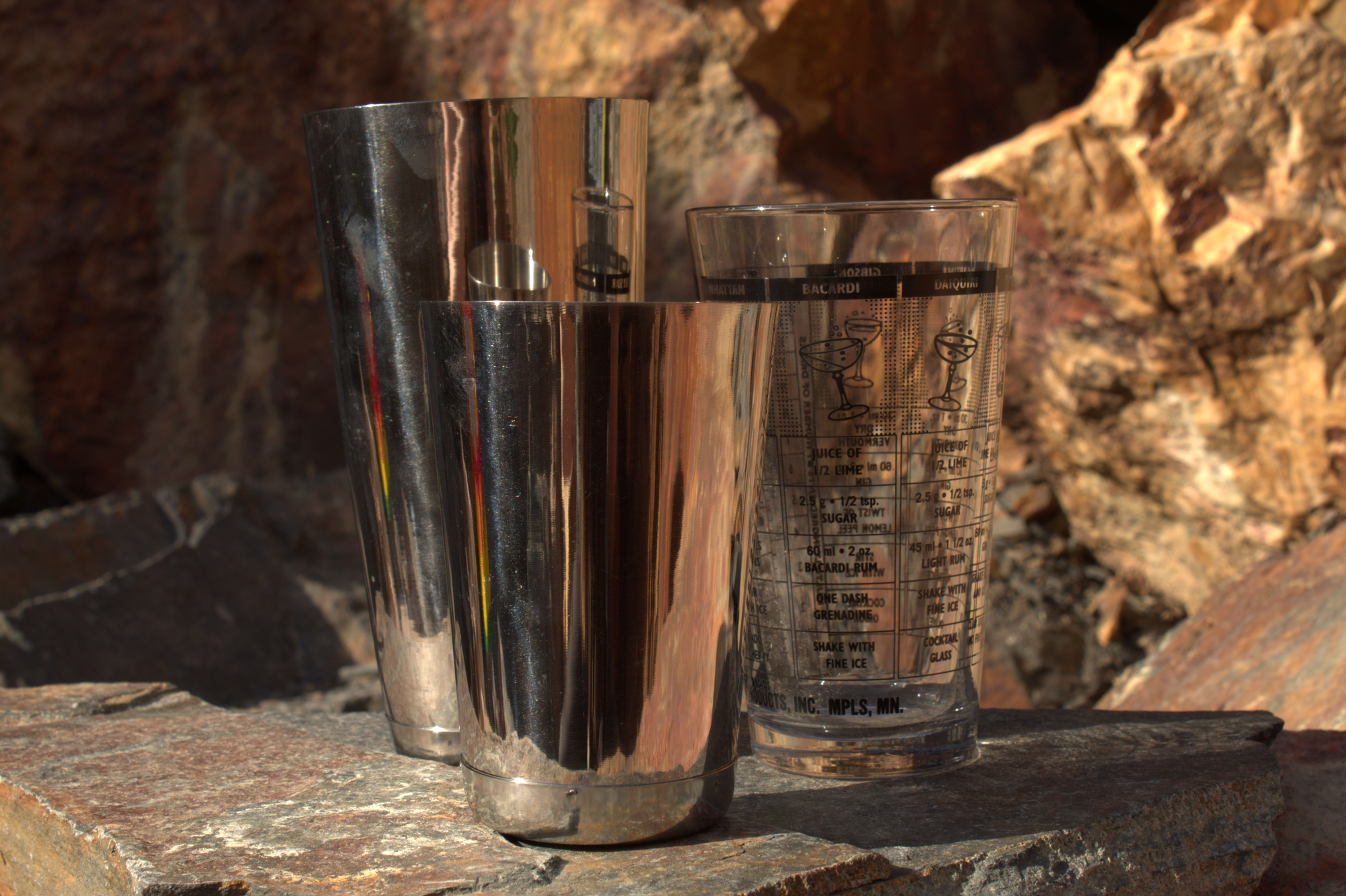 Stainless Steel Boston Shaker 3pc Set