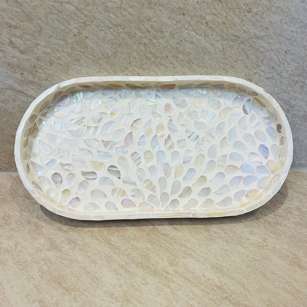 Miniature : Plateau bijoux - Nacre: Vue dessus