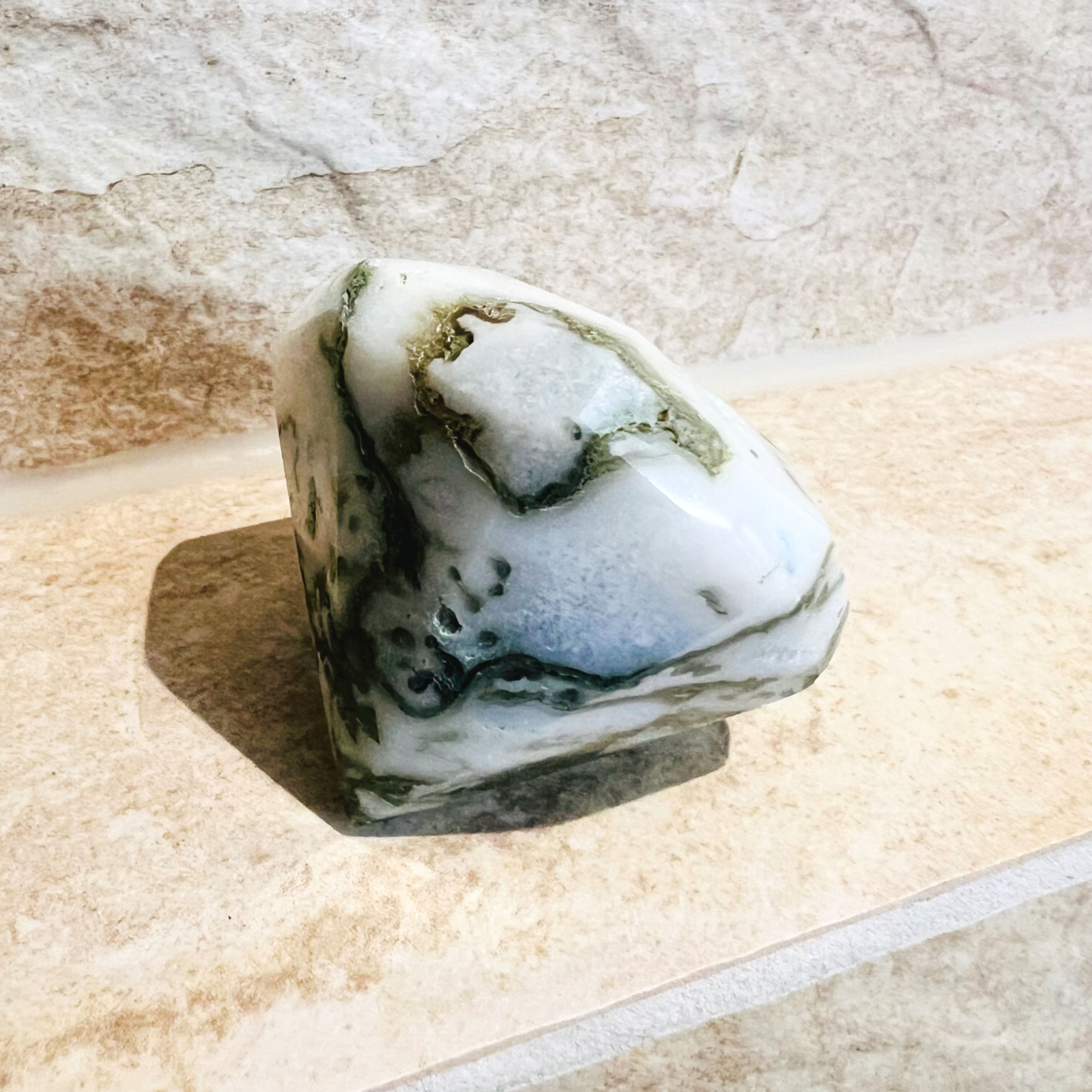 Diamant en Agate Mousse