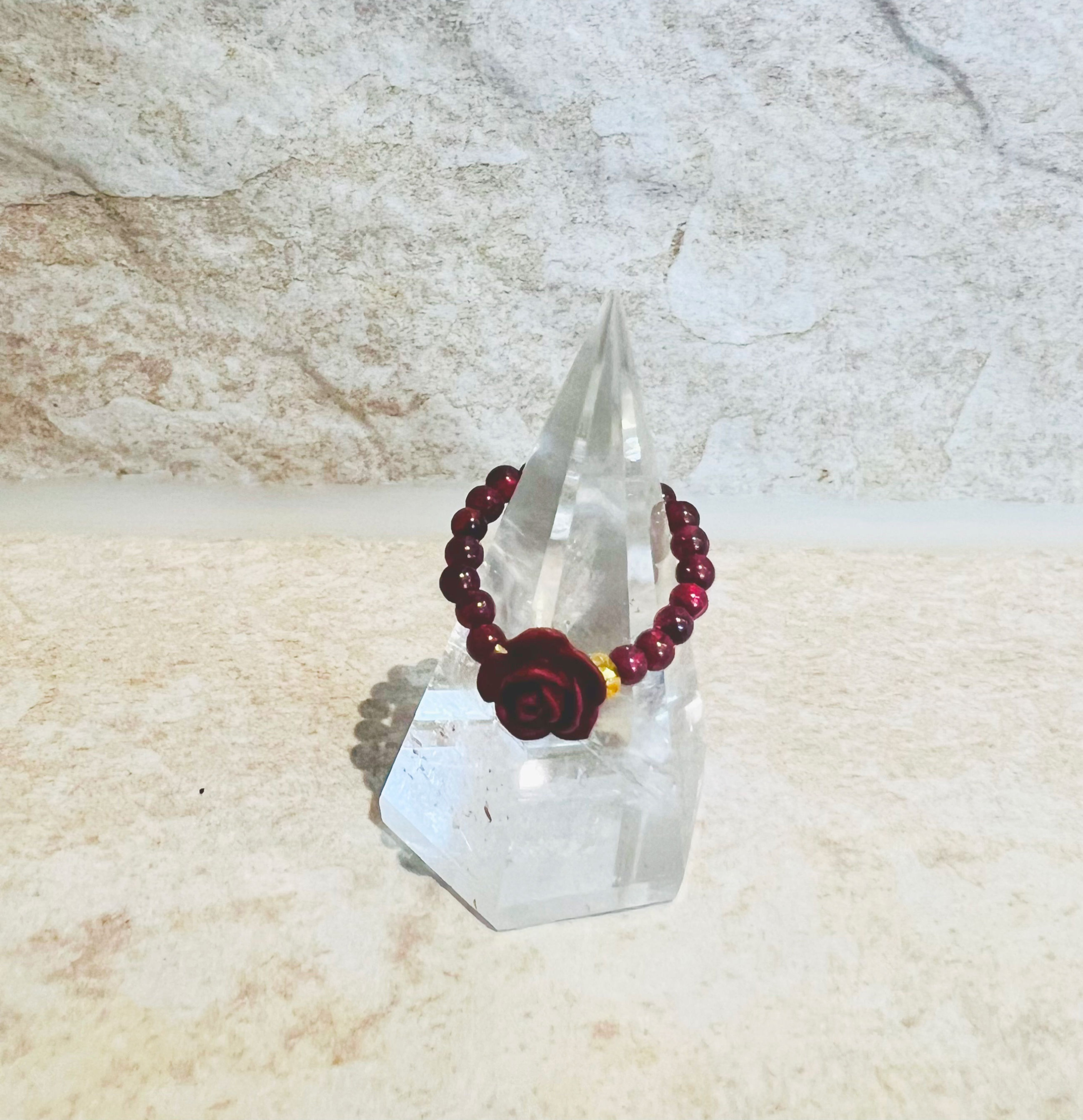 Bague minérale - Grenat