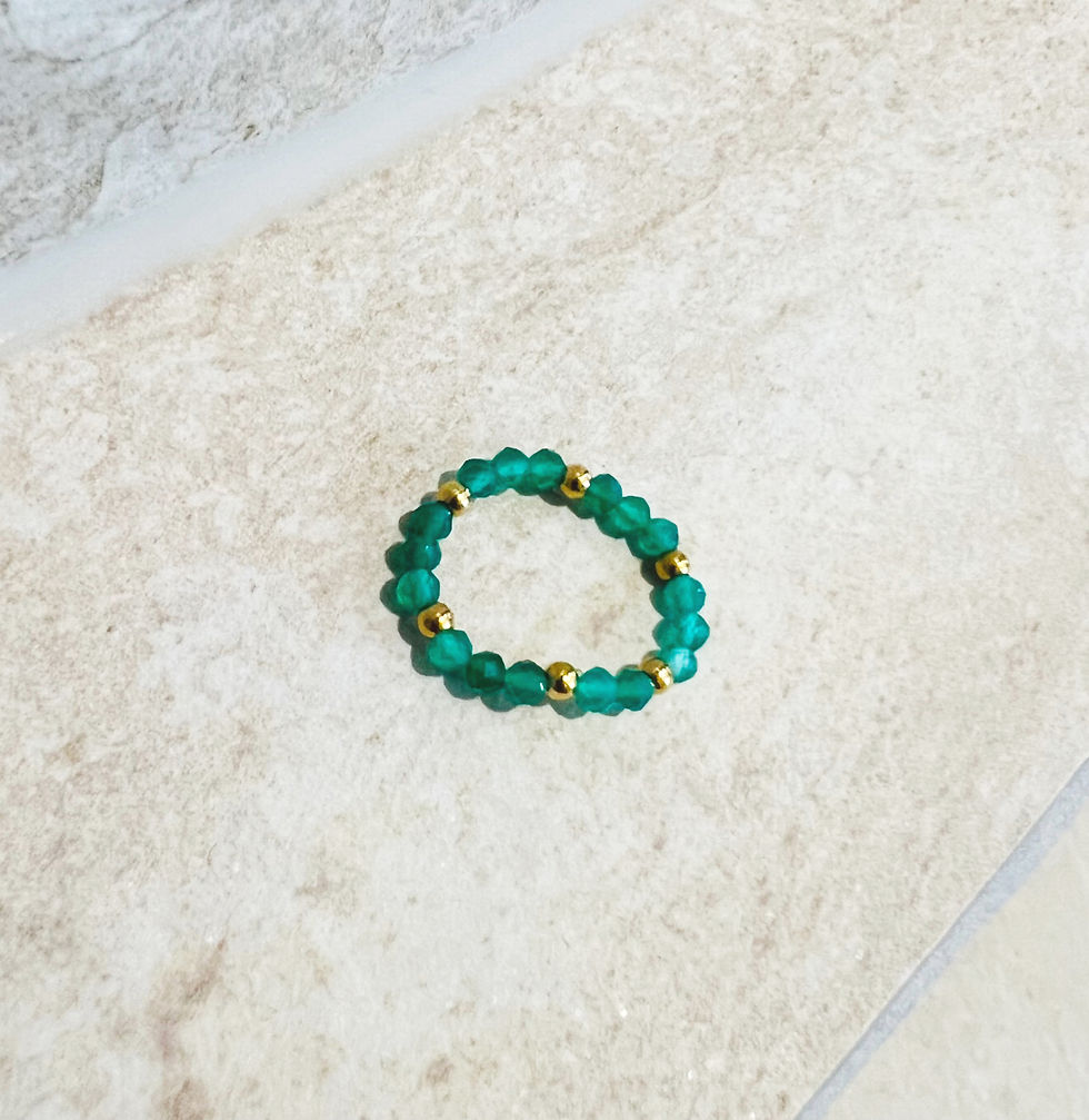 Miniature : Bague minérale - Aventurine