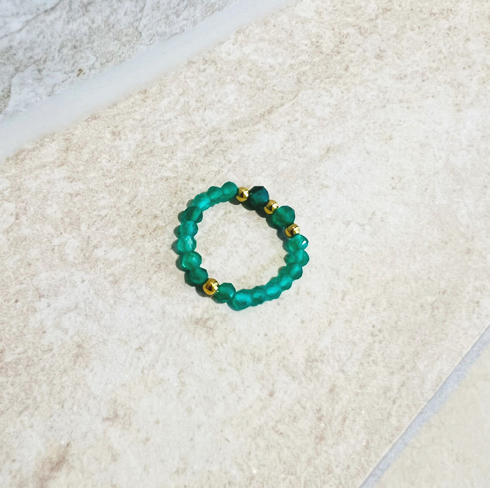 Miniature : Bague minérale - Aventurine